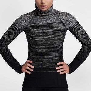 NIKE HYPERWARM FLEECE-LINED TRAINING TOP SPACE DYE
